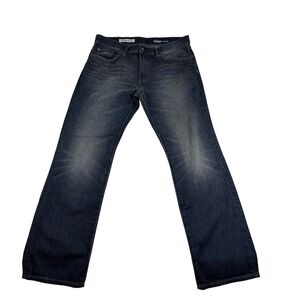 Gap 1969 Straight Leg Jeans Mens 34x30 Dark Wash Indigo Denim Pants 2044